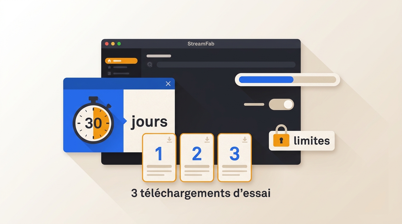 Essai StreamFab 2026 : 30 jours, limites et test