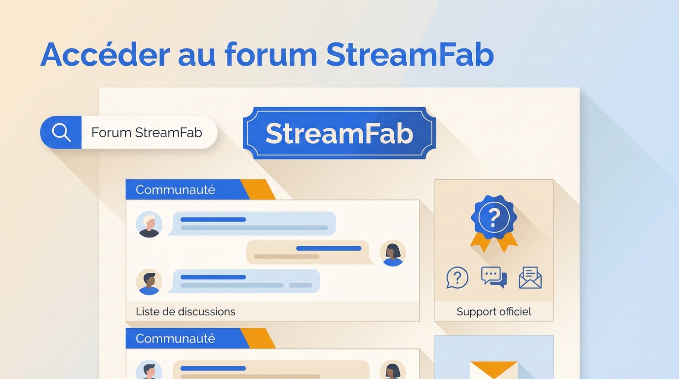 StreamFab Forum : accès, rubriques et support en 2026